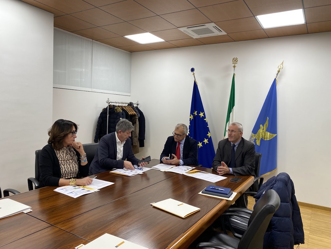 Un momento della conferenza stampa